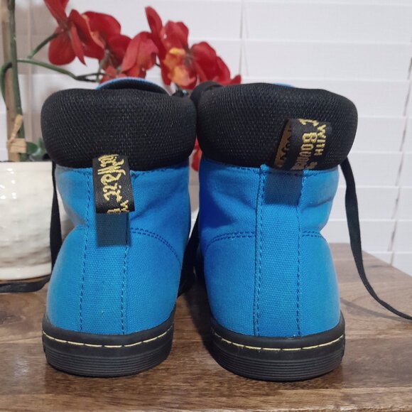 Dr. Martens Blue Combat Boots - Picture 1 of 10